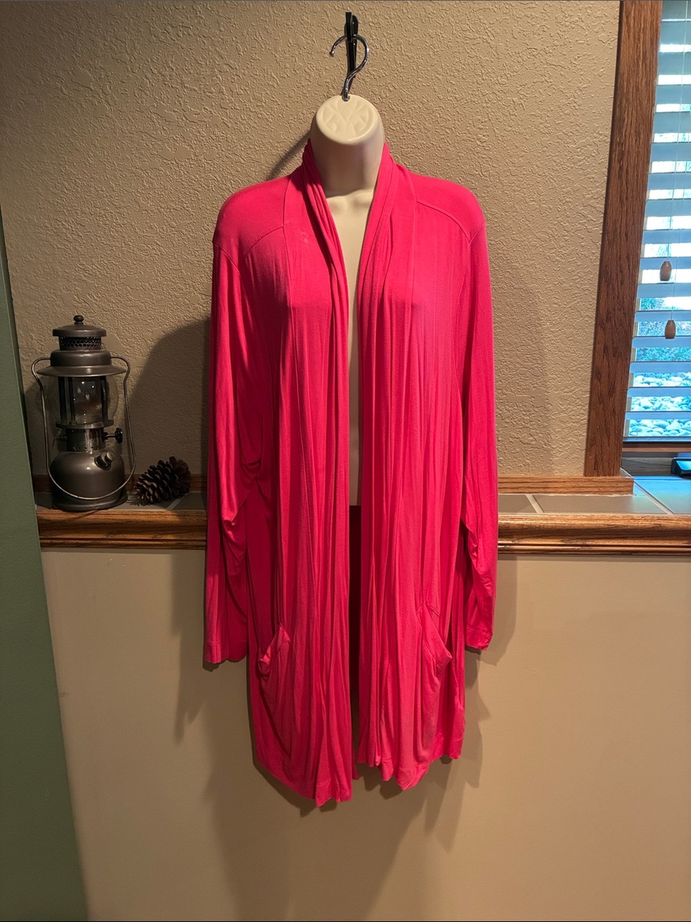 torrid Hot Pink Open Front Draped Cardigan